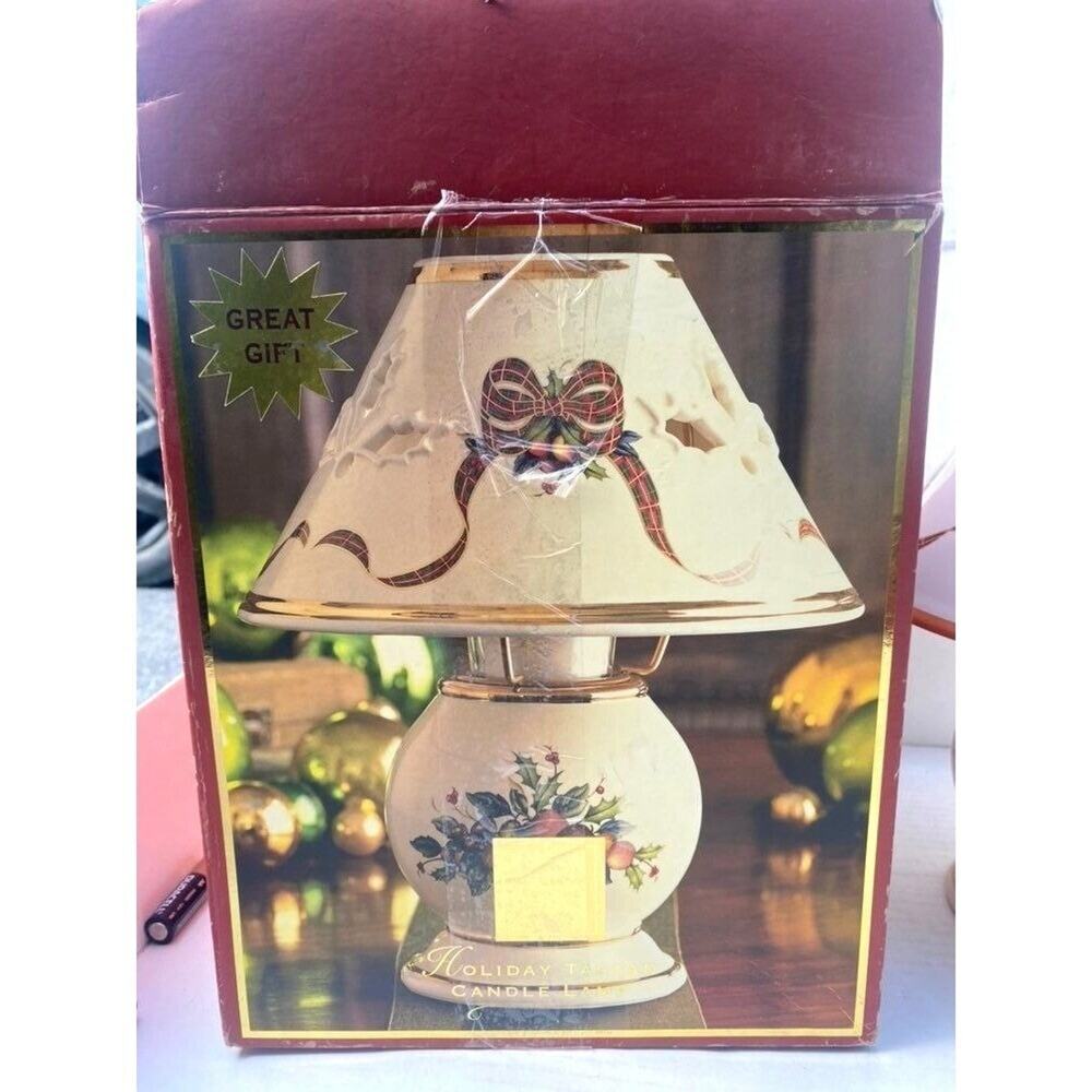 Lenox Holiday Tea Ligh Candle Holder Christmas lamp